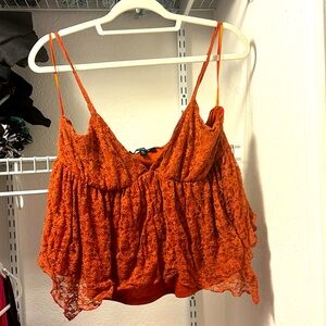 Rust orange color top